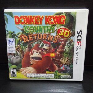 Donkey Kong Country Returns 3D✨Nintendo 3DS Video Game Complete in Box Like New